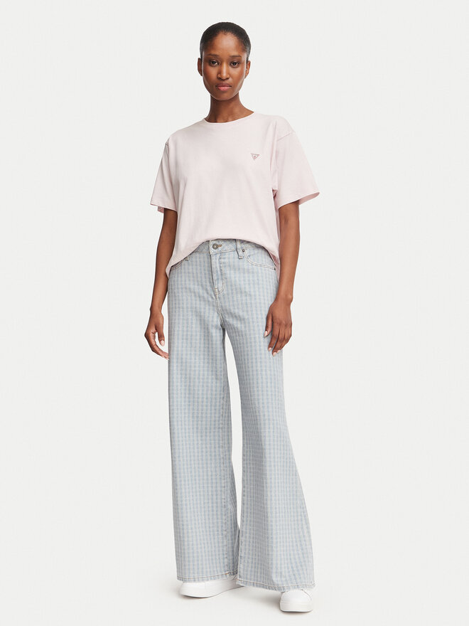 Guess Jeans Guess Jeans T-Shirt W4YI05 K8HM0 Hellrosa Boxy Fit