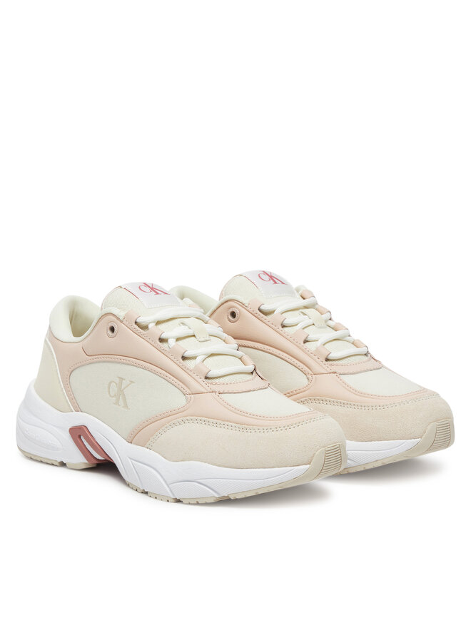 Calvin Klein Jeans Sneakers Calvin Klein Jeans Retro Tennis Mg Mix YW0YW01743 Écru