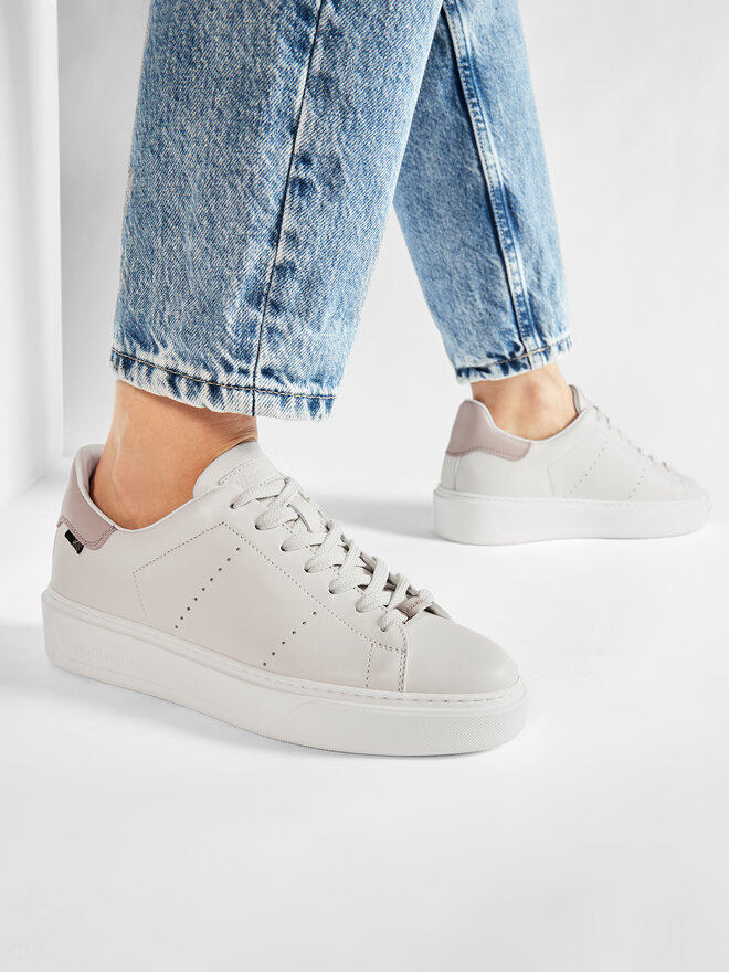 スニーカー WOOLRICH Woman Sneakers White WFW2515402420 Woolrich Leather Sneakers - White - Women | WFW2515402420