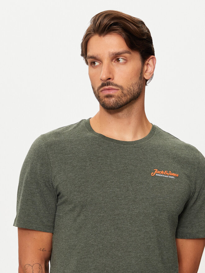 Jack&Jones Jack&Jones Póló Erik 12257603 Zöld Relaxed Fit