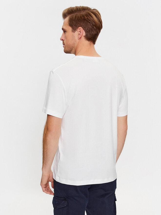 Gant Gant Marškinėliai Reg Archive Shield Emb Ss 2067004 Balta Regular Fit