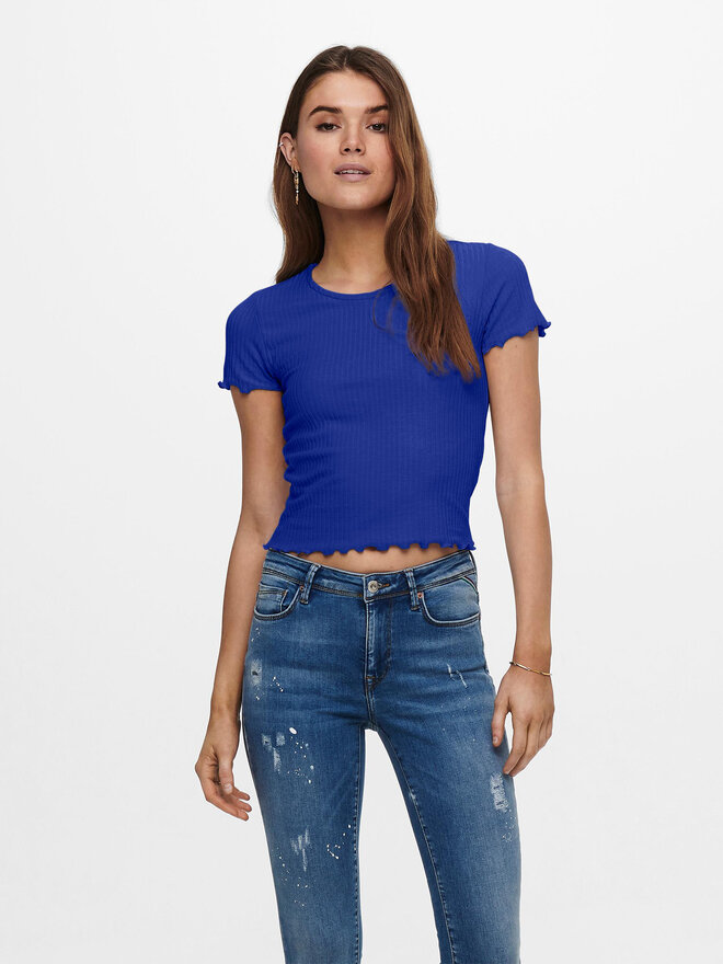 ONLY ONLY Marškinėliai Emma 15201206 Mėlyna Regular Fit