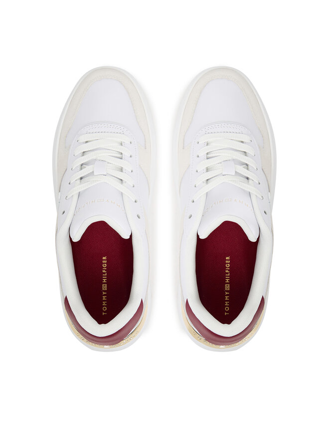 Tommy Hilfiger Sneakers Tommy Hilfiger Fashion Court Mix FW0FW08632 Weiß