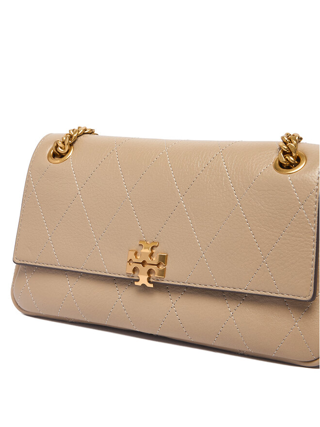 Tory Burch Сумка Tory Burch Charlie Quilted Small Shoulder Bag 185829 Кремовий