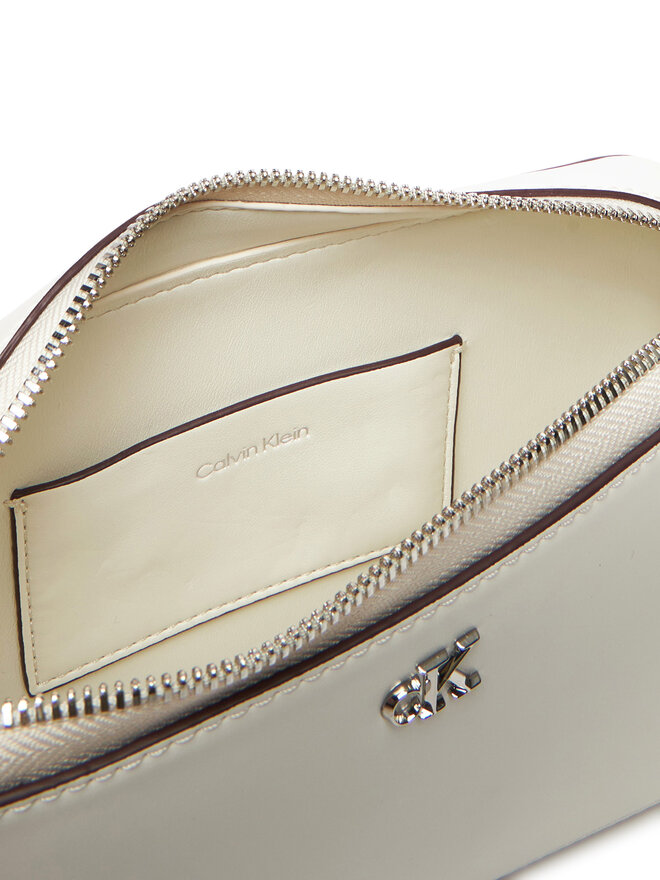 Calvin Klein Ročna torba Calvin Klein Ck Camera Bag LV04F3173G Bela