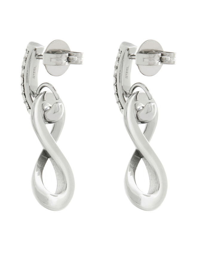 Guess Náušnice Guess JUBE05 051JW Strieborná