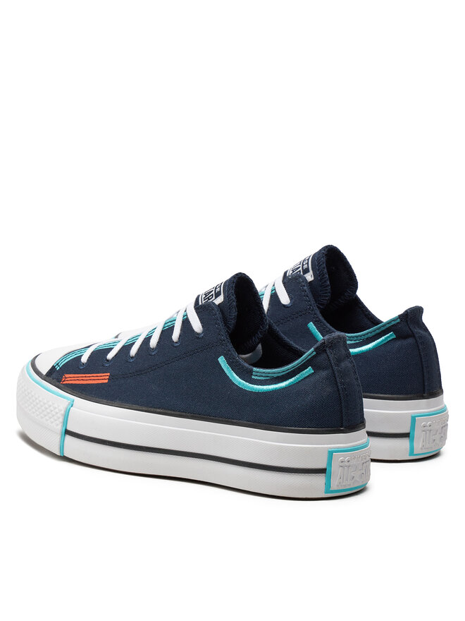 Converse Кецове Converse Chuck Taylor All Star Lift Platform Color Pop Ox A07597C Черен