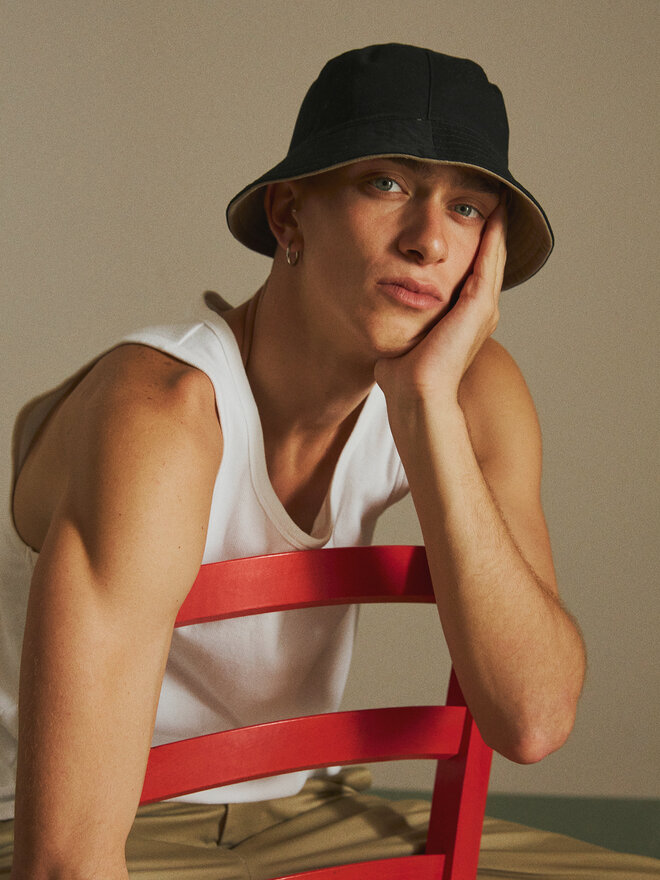 Solid Solid Tank-Top 21108248 Weiß Regular Fit