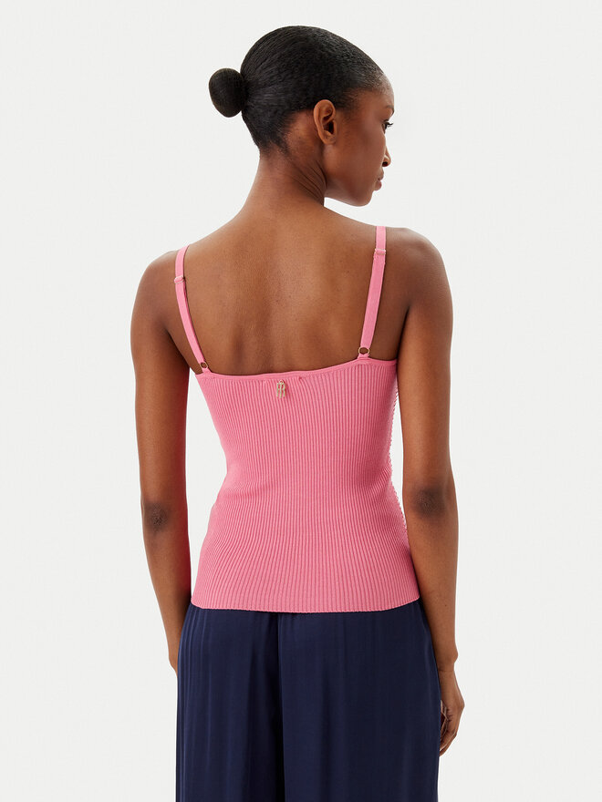 Fracomina Fracomina Top FR25ST4006K410J9 Korallenfarben Slim Fit