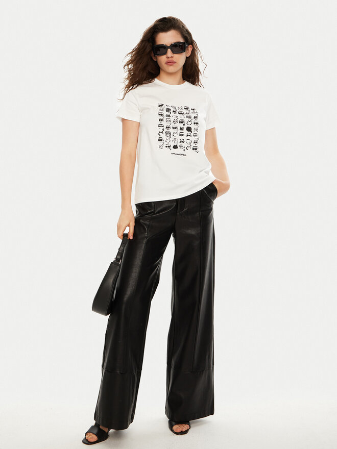 KARL LAGERFELD KARL LAGERFELD Camiseta A1W17124 Blanco Regular Fit