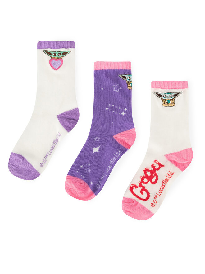 MANDALORIAN Set de 2 perechi de șosete lungi pentru copii MANDALORIAN ACCCS-SS24-122LM Colorat