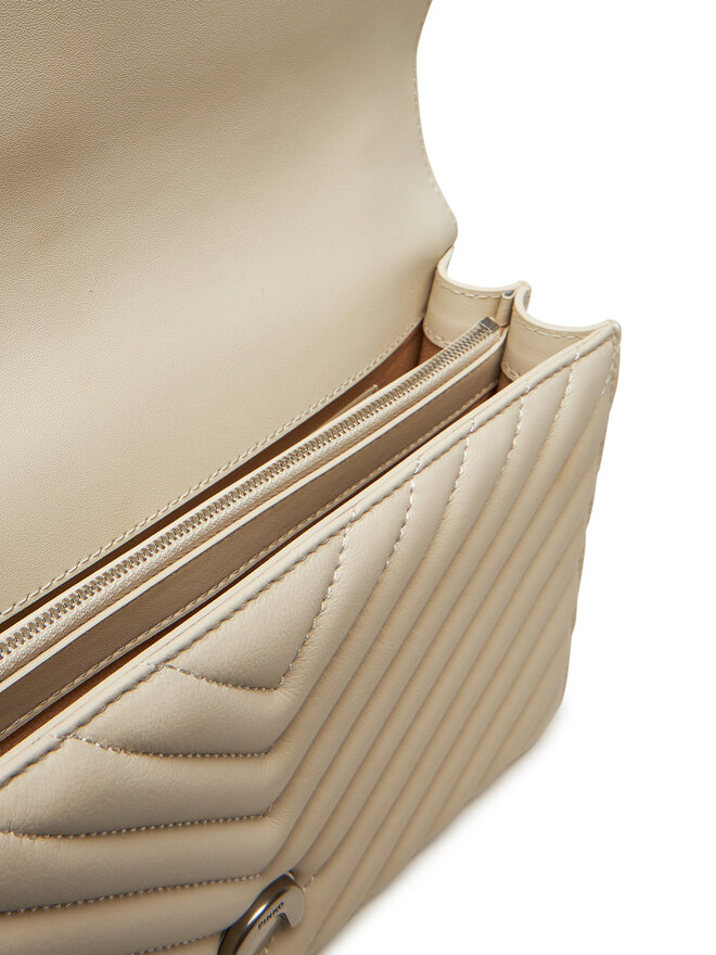 PINKO Handtasche PINKO Love One Classic Dc PE 24 PLTT 100941 A0GK Écru