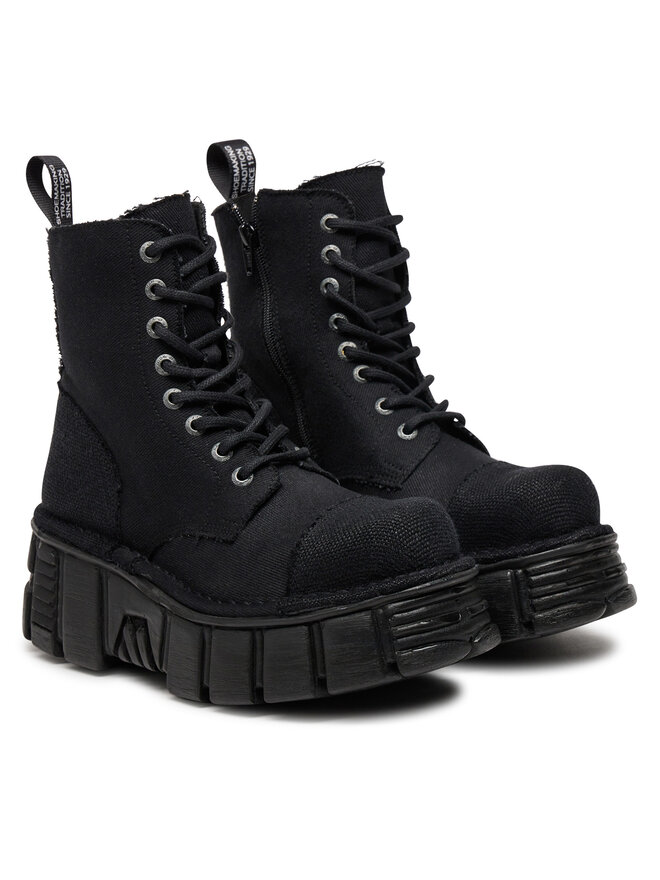 NEW ROCK Bakancs NEW ROCK M-MILI083C-RC7 Fekete