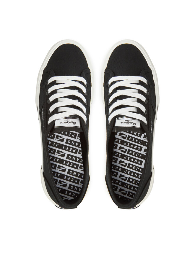 Pepe Jeans Tenisówki Pepe Jeans Brady Basic W PLS31287 Czarny
