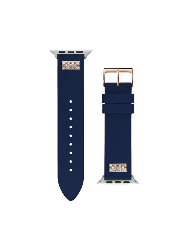 Guess Náhradný remienok na hodinky Apple Watch Guess CS3004S3 Tmavomodrá
