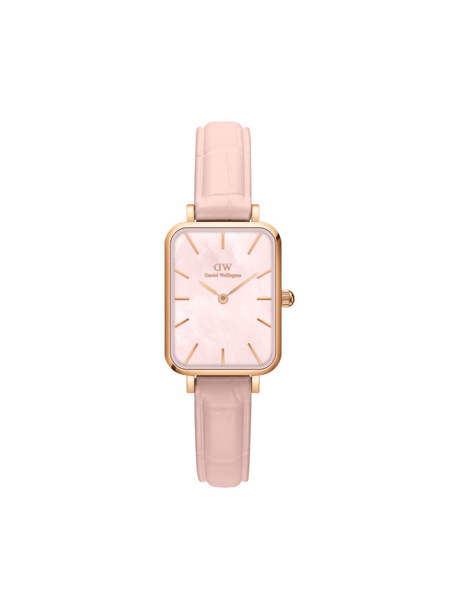 Daniel Wellington Zegarek Daniel Wellington Quadro Pressed DW00100508 Różowe złoto