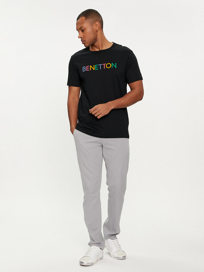 United Colors Of Benetton United Colors Of Benetton Camiseta 3I1XU100A Negro Regular Fit