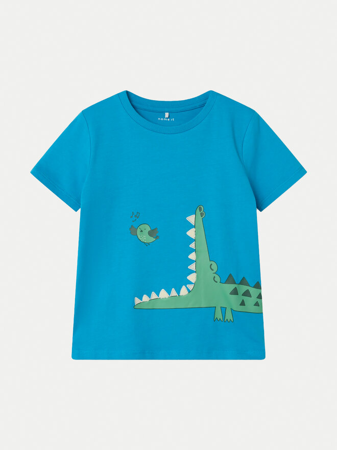 NAME IT NAME IT T-shirt Hellan 13226093 Plava Regular Fit
