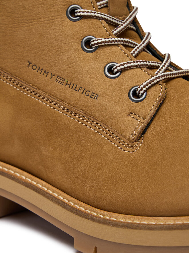 Tommy Hilfiger Schnürstiefeletten Tommy Hilfiger Flex Th Outdoor W Nbk Boot FM0FM05563 Braun
