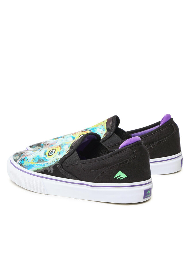 Emerica Tenisówki Emerica Wino G6 Slip-On X Dinosaur Jr. 6107000253 Czarny