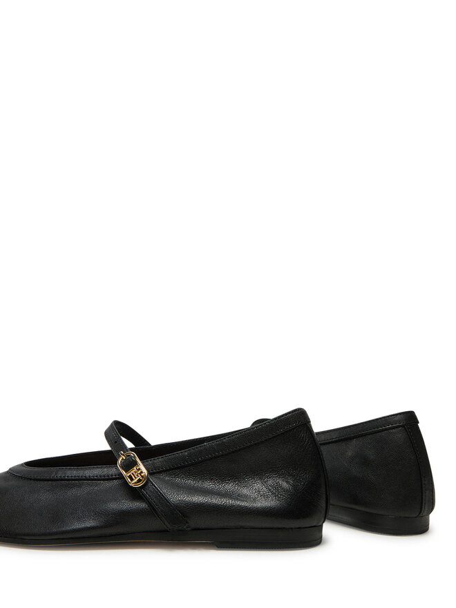 Tommy Hilfiger Balerina Tommy Hilfiger Ballerina Maryjane Soft Leather FW0FW08354 Fekete