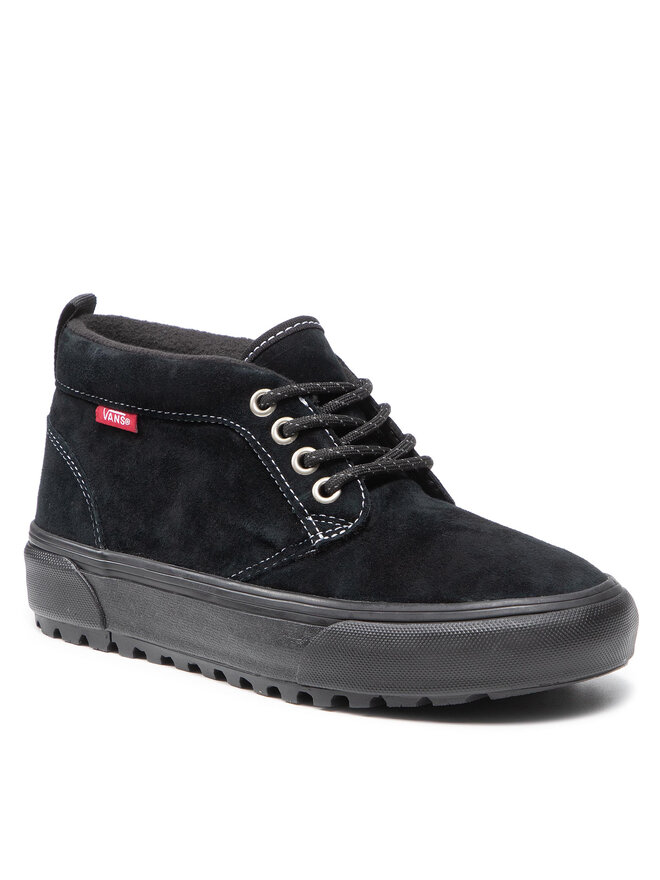 Vans chukka mid black cheap