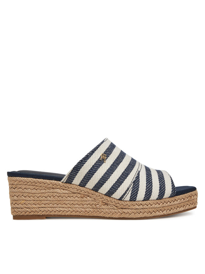 Tommy Hilfiger Espadryle Tommy Hilfiger Nautical Stripes Espadrille Mule FW0FW08666 Kolorowy