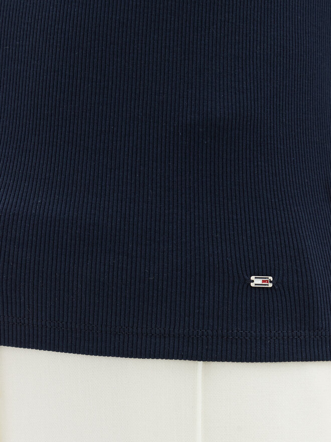 Tommy Hilfiger Tommy Hilfiger Top WW0WW44572 Dunkelblau Slim Fit