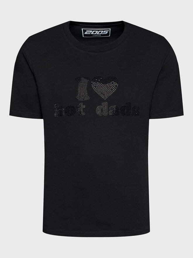 2005 2005 Majica Unisex Hot Dads Črna Regular Fit