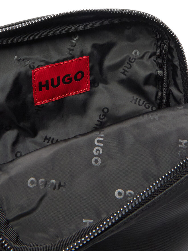HUGO Плоска сумка HUGO Quantic_N_Ns_Zip 50558388 Чорний