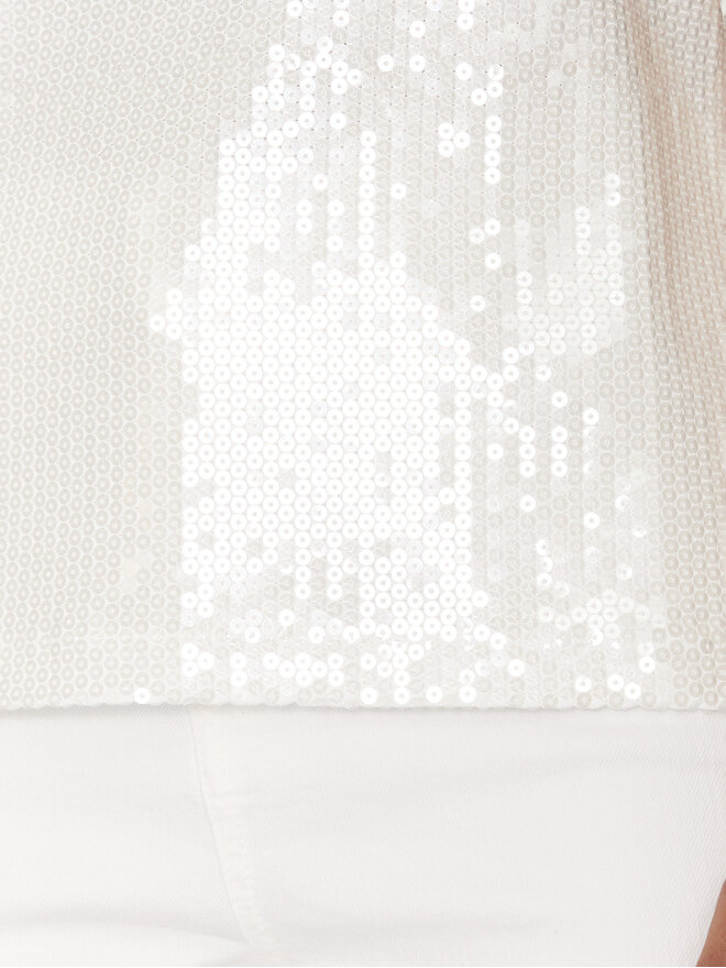 Marella Marella Felső Terzo 2513941124 Fehér Slim Fit