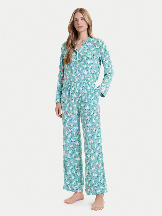 Kate Spade Kate Spade Піжама KSI82756 Зелений Relaxed Fit