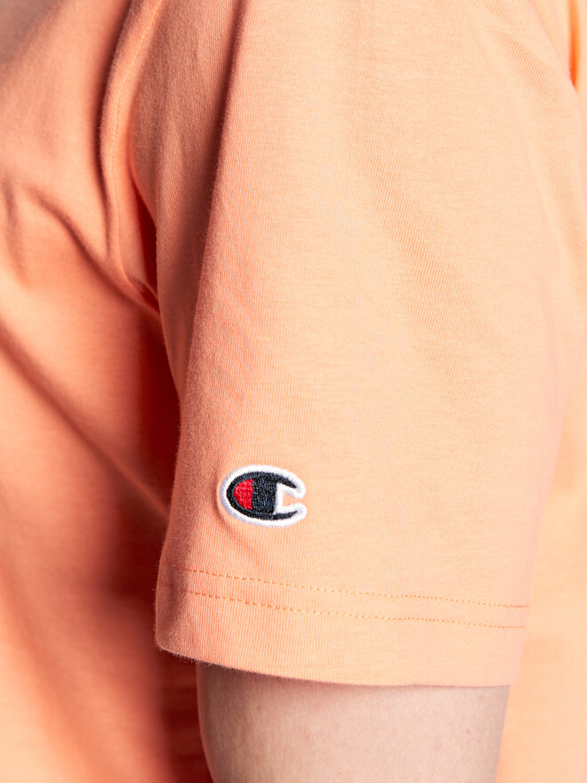 Champion Champion Póló Small Script Logo Embroidery 218006 Narancssárga Regular Fit