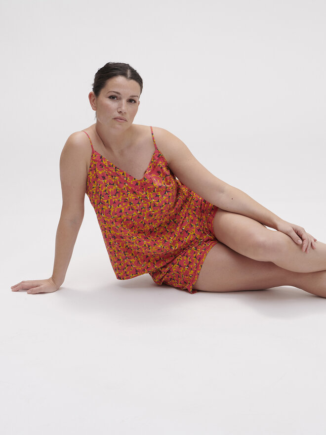 Simone Pérèle Simone Pérèle Camiseta de pijama Songe 18S900 Rosa Comfort Fit