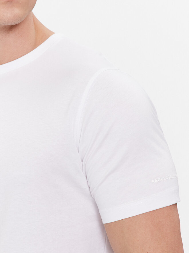 KARL LAGERFELD KARL LAGERFELD Σετ 2 T-Shirts 765000 500298 Λευκό Slim Fit