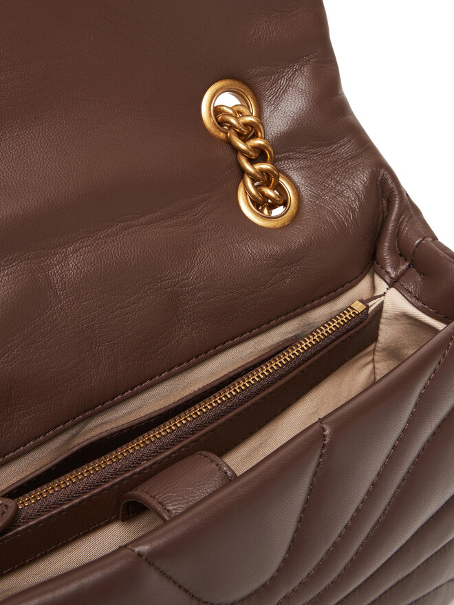PINKO Ročna torba PINKO Love Puff Classic Cl 100038 A1EX Rjava