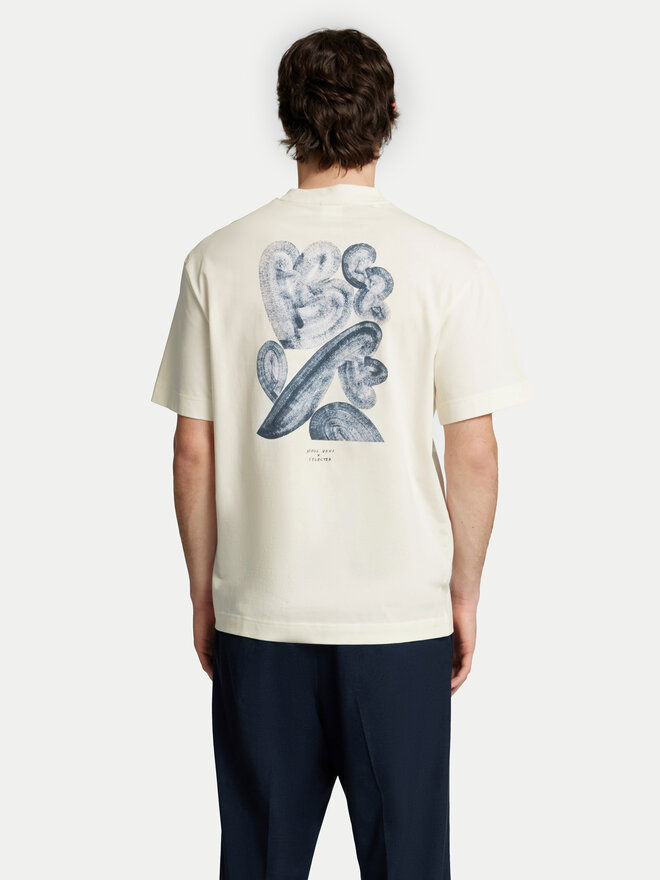 Selected Homme Selected Homme Camiseta Will 16097225 Écru Relaxed Fit
