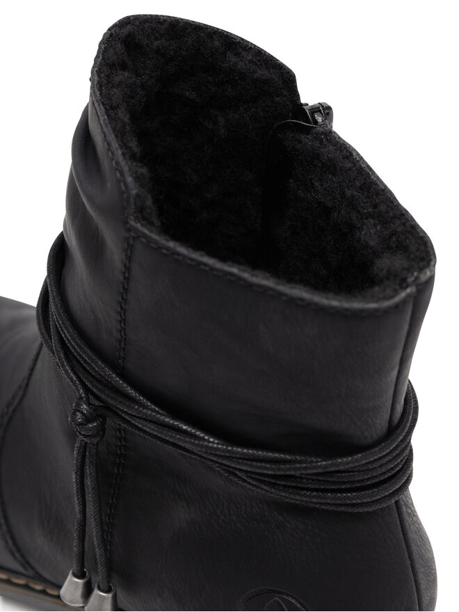 Rieker Μποτάκια Rieker 77263-00 Μαύρο