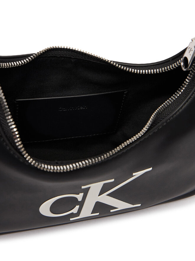 Calvin Klein Handtasche Calvin Klein Bold Ck Small Shoulder Bag LV04F3230G Schwarz