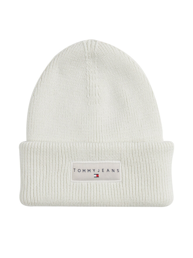 Tommy Jeans Čepice Tommy Jeans Tjw Linear Beanie AW0AW17913 Bílá