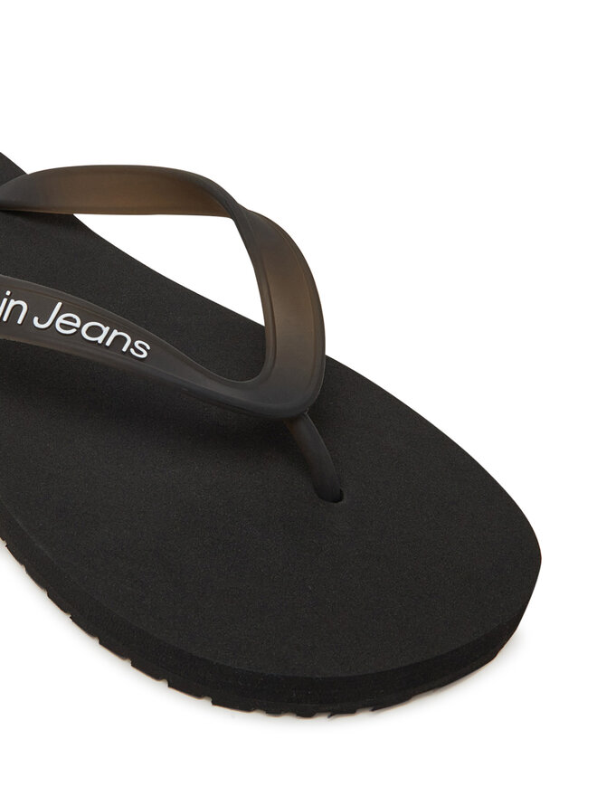 Calvin Klein Jeans Flip-flops Calvin Klein Jeans Beach Sandal Transparent Tpu YW0YW01829 Fekete