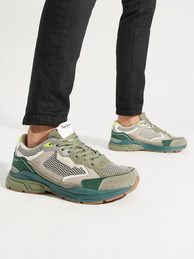Снікерcи Pepe Jeans Dave Rise M PMS60003 Зелений | evzuttya.com.ua