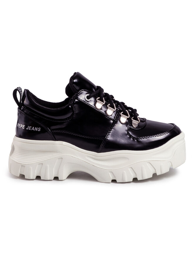 Pepe Jeans Sneakersy Pepe Jeans Mayfair Soir PLS10390 Čierna
