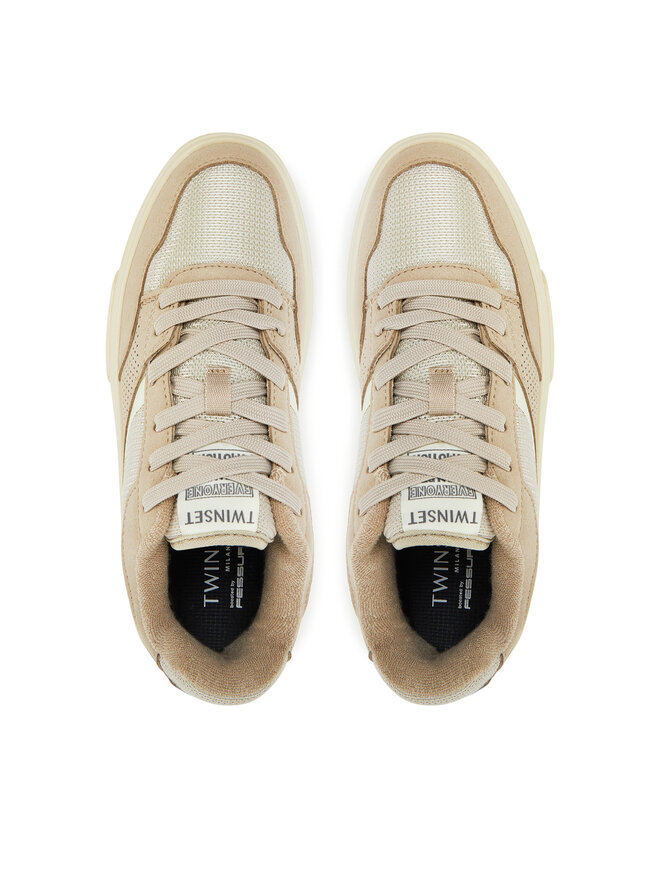 TWINSET Sneakersy TWINSET 251TCP034 Béžová