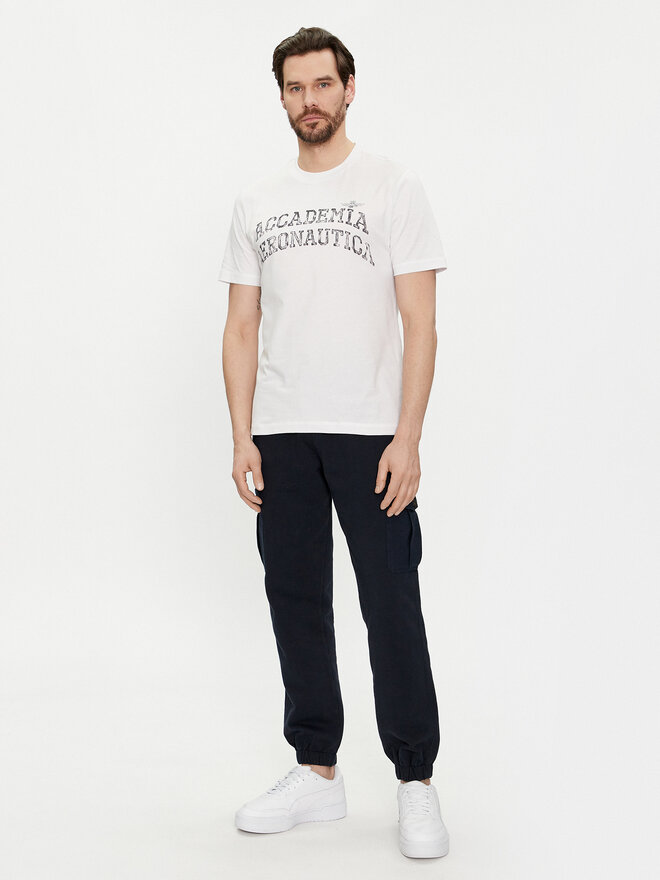 Aeronautica Militare Aeronautica Militare Camiseta 241TS2203J629 Blanco Regular Fit