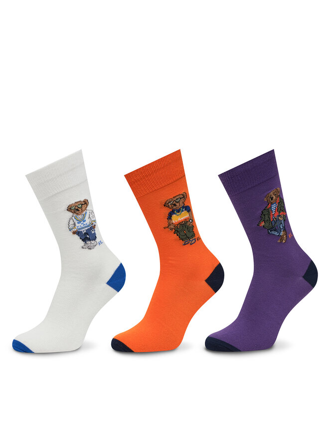 Polo Ralph Lauren 3 pares de calcetines altos para hombre Polo Ralph Lauren 449973050001 De color