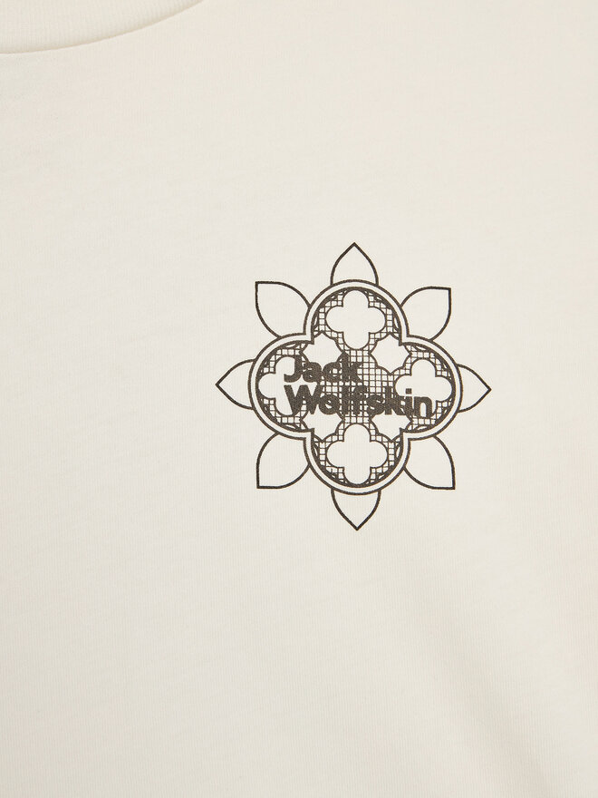 Jack Wolfskin Jack Wolfskin T-Shirt Teen Mosaic 1609841 Λευκό Regular Fit