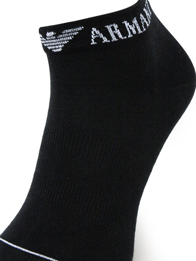 Emporio Armani 3 pár férfi bokazokni Emporio Armani EM000550 AF12276 MC061 Fekete