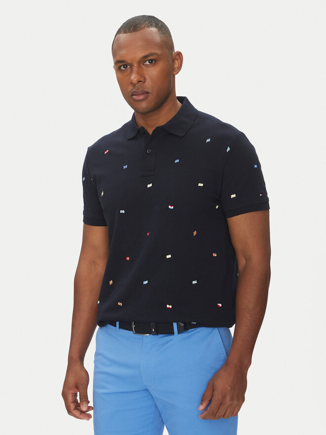 Tommy Hilfiger Tommy Hilfiger Poloshirt Critter MW0MW39044 Dunkelblau Regular Fit