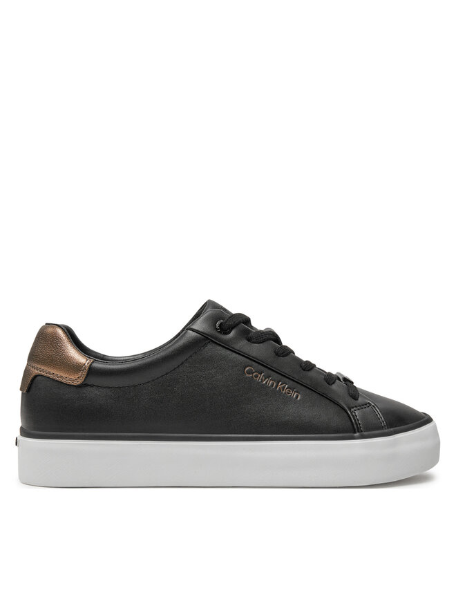 Calvin Klein Αθλητικά Calvin Klein Vulc Lace Up Saff Fox W/Met Bt HW0HW02104 Μαύρο